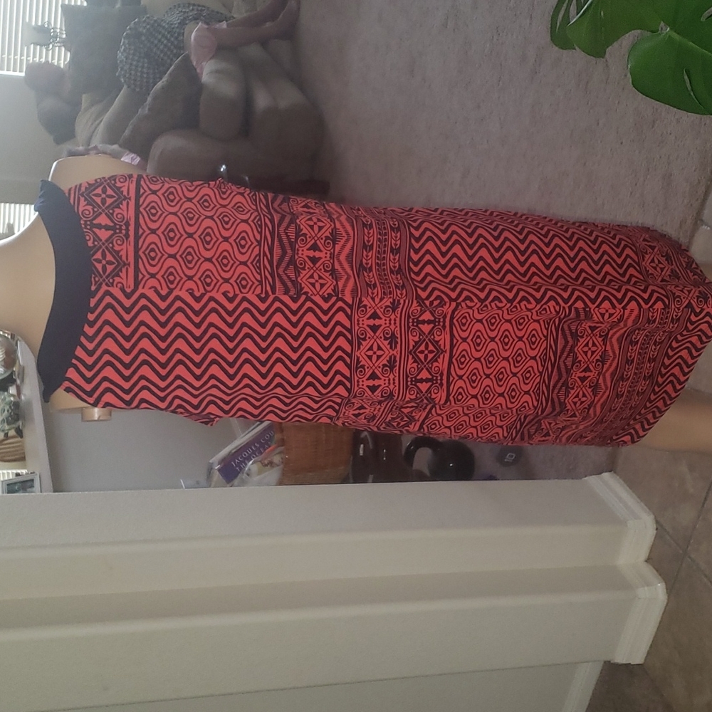 Enfocus 8 Bold Mixed Pattern Patchwork Racerback … - image 5